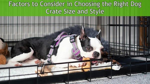 Factors to Consider in Choosing the Right Dog Crate Size and Style